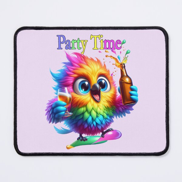 Item preview, Funny bird having a party designed and sold by LoneAngel.