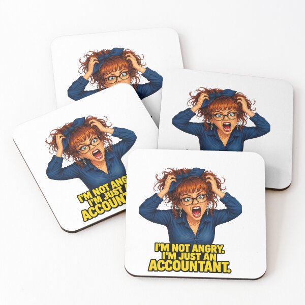 Item preview, Funny Angry Accountant - I'm Not Angry, I'm Just An Accountant designed and sold by POTOTSKA.
