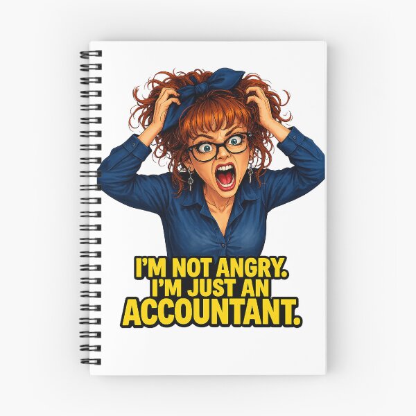 Item preview, Funny Angry Accountant - I'm Not Angry, I'm Just An Accountant designed and sold by POTOTSKA.