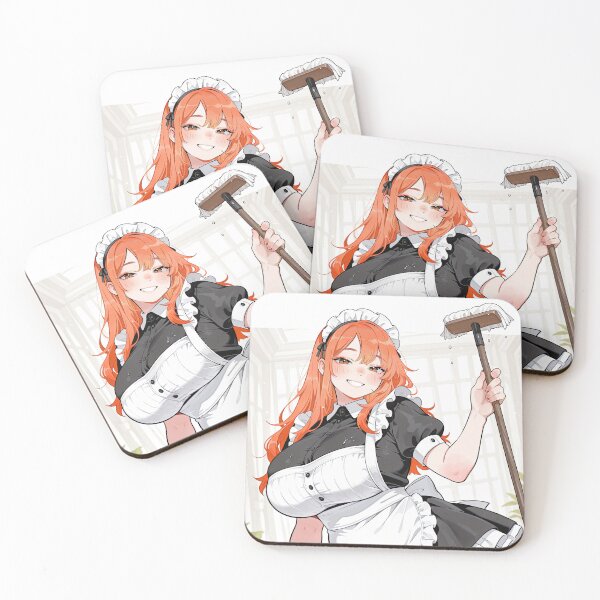 Item preview, Cute chubby anime maid girl designed and sold by The Deep Studio.