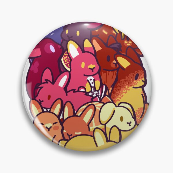 Item preview, Fruit-Themed Bunnies – Cute Kawaii-Inspired Design designed and sold by dittoon.
