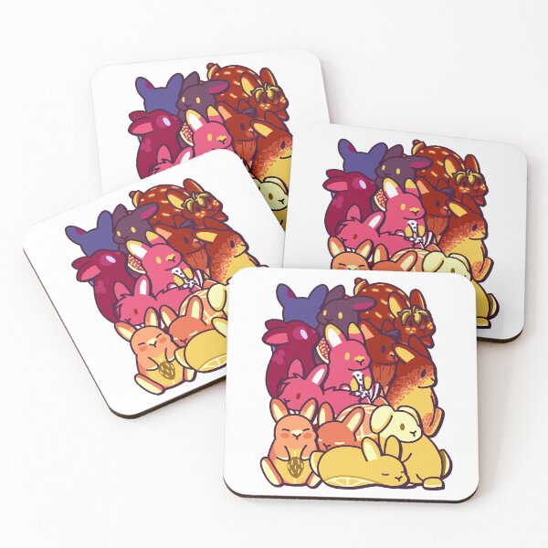 Item preview, Fruit-Themed Bunnies – Cute Kawaii-Inspired Design designed and sold by dittoon.