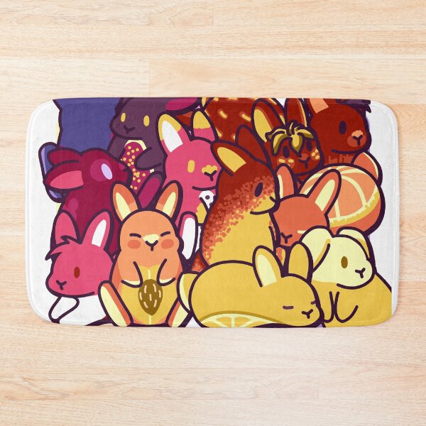 Item preview, Fruit-Themed Bunnies – Cute Kawaii-Inspired Design designed and sold by dittoon.