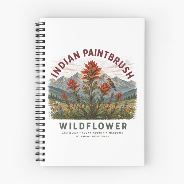 Item preview, Indian Paintbrush Wildflower – Castilleja Rocky Mountain Meadows Botanical Nature Design designed and sold by ArcticFoxStudio.