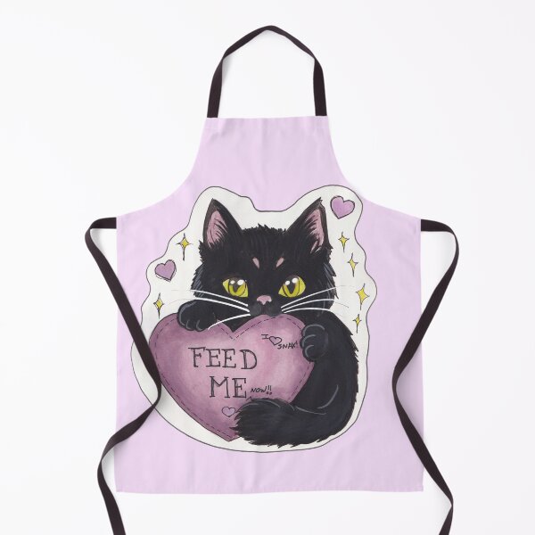 Item preview, Snax Kitty — Cute Hand Drawn Gothic Cat Art designed and sold by Darkfully-Done.