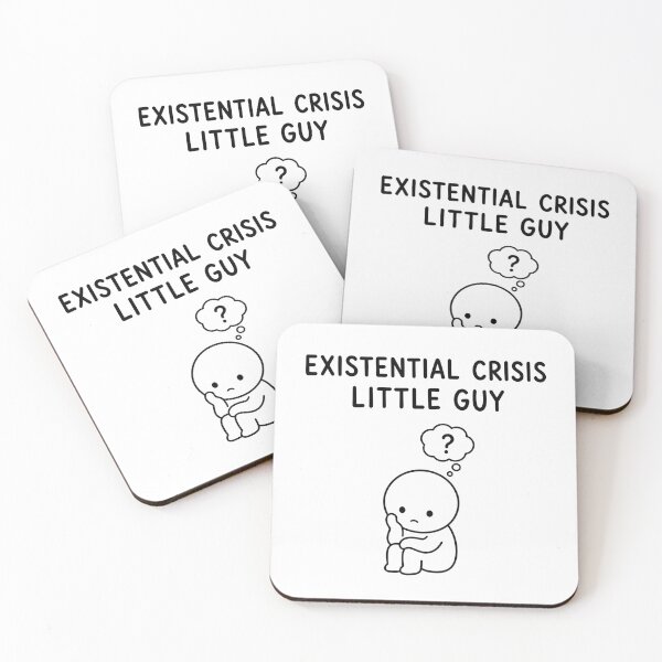 Item preview, Existential Crisis Little Guy – Cute Relatable Meme Character designed and sold by INVITOARTE.