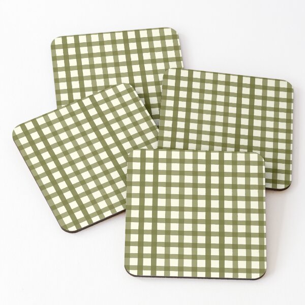 Item preview, gingham check in color wash in olive green designed and sold by lauragraves.