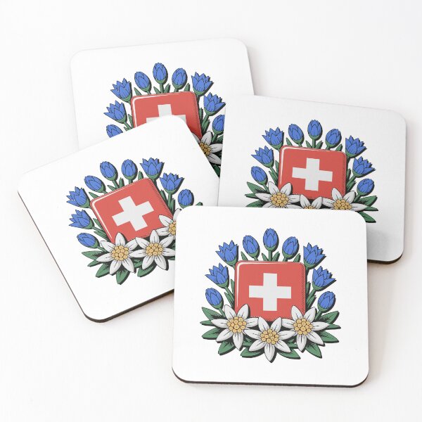 Artikelvorschau, Schweizer Nationalfeiertag Bundesfeier Alpenblumen entworfen und verkauft von AntiqueImages.