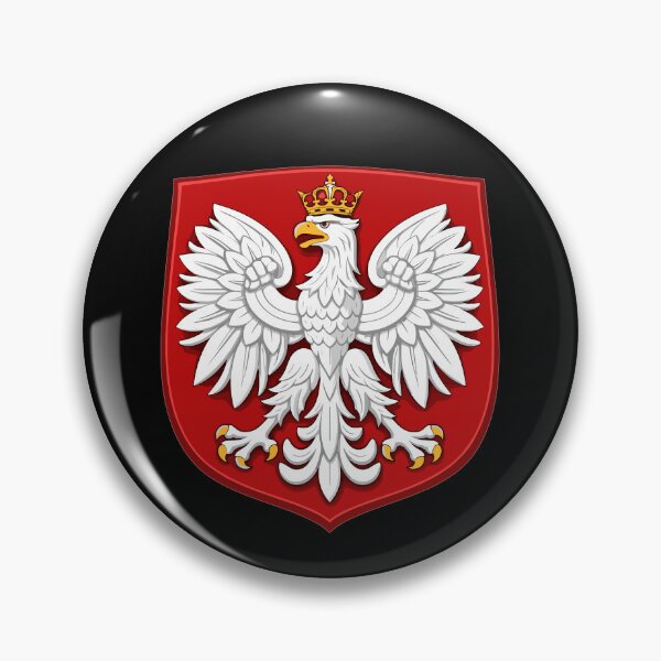 Item preview, Poland Coat of Arms T-Shirt – White Eagle with Crown designed and sold by Pineapple-Tree.