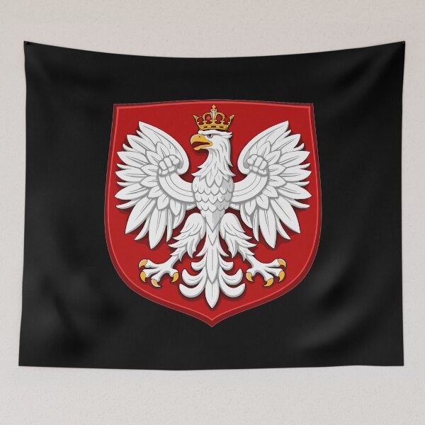 Item preview, Poland Coat of Arms T-Shirt – White Eagle with Crown designed and sold by Pineapple-Tree.