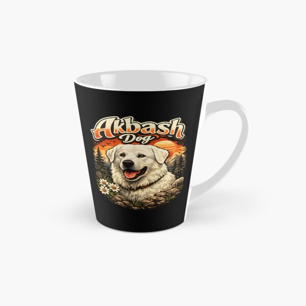 Item preview, Akbash Dog Sunset Mountain Portrait | Livestock Guardian Breed Art designed and sold by blankTeeShirt.