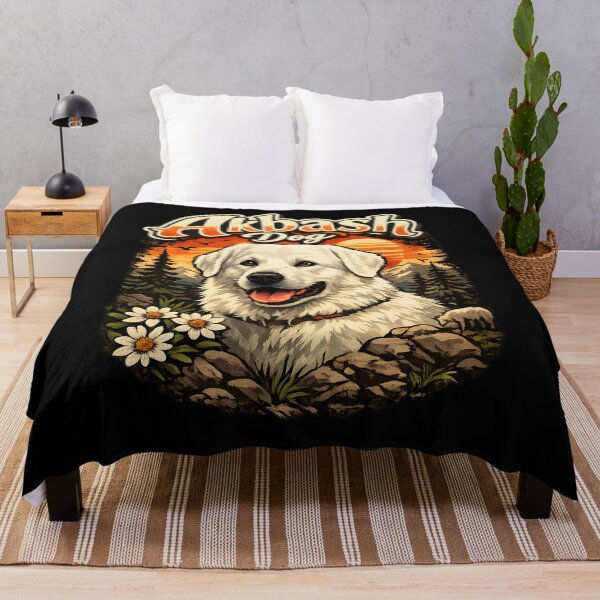 Item preview, Akbash Dog Sunset Mountain Portrait | Livestock Guardian Breed Art designed and sold by blankTeeShirt.