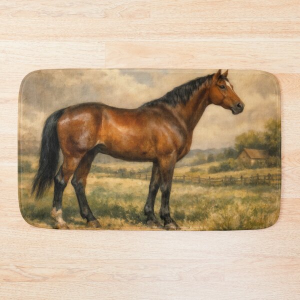 Item preview, Wall Art - Postcard - PICTORIAL #2 - Majestic Horse in Pastoral Landscape designed and sold by ForeverPrintsOK.
