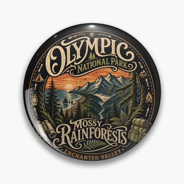 Item preview, Olympic National Park. Mossy Rainforests. designed and sold by Birdie and Flynn.
