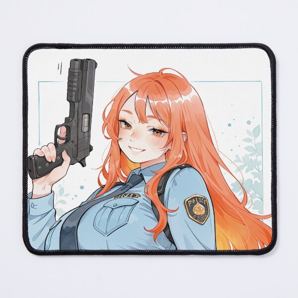 Item preview, Cute chubby anime Police woman designed and sold by The Deep Studio.