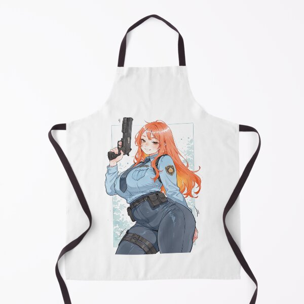 Item preview, Cute chubby anime Police woman designed and sold by The Deep Studio.