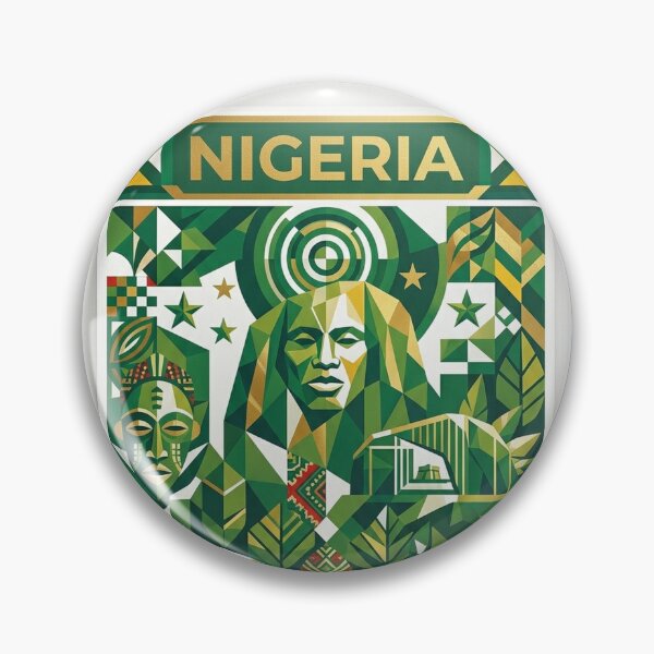 Item preview, Nigeria Cubist Art Poster – Zuma Rock African Wall Art – ZK PRO designed and sold by zalakopro.