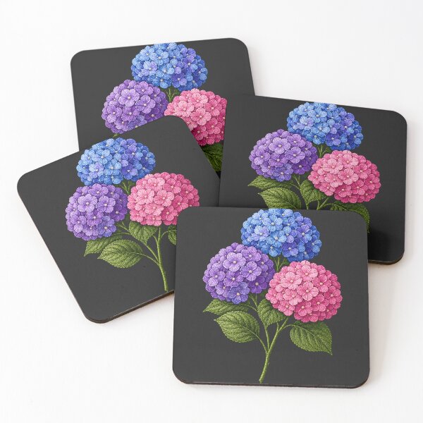 Item preview, Hydrangea Stem Embroidery designed and sold by ColorSplash123.