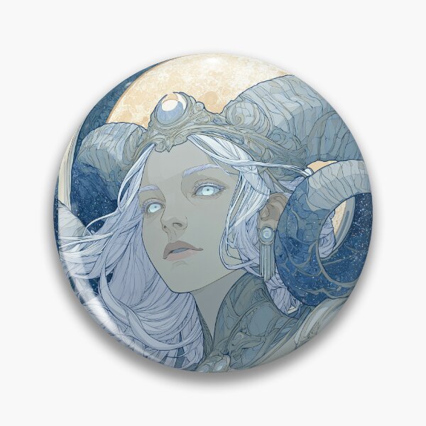 Item preview, Lunar Priestess Fantasy Portrait designed and sold by MythicMood.