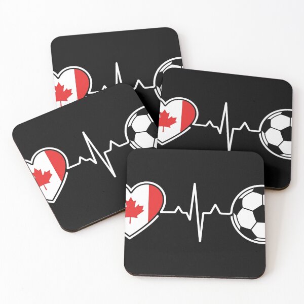 Item preview, Canada Soccer Heartbeat Canadian Flag Football Fan designed and sold by longngusuc.