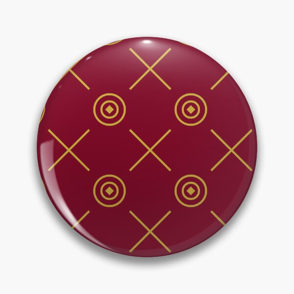 Item preview, Luxury Geometric Circle and Cross Seamless Pattern in Gold on Deep Red Background designed and sold by Longsilp.
