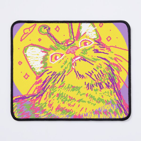 Item preview, Alien Cat Pixel Art designed and sold by LilSeashell.
