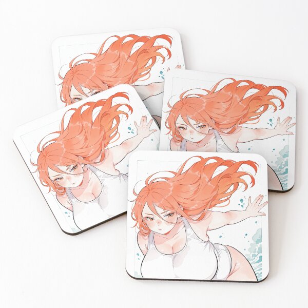 Item preview, Cute chubby anime girl Summer vibe designed and sold by The Deep Studio.