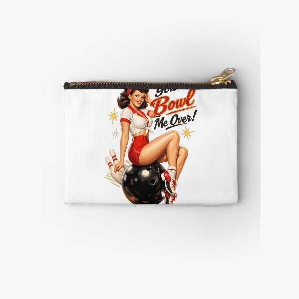 Item preview, Retro Bowling Pin-Up Lady – You Bowl Me Over designed and sold by Pineapple-Tree.