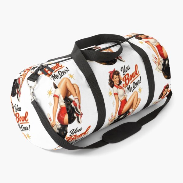 Item preview, Retro Bowling Pin-Up Lady – You Bowl Me Over designed and sold by Pineapple-Tree.