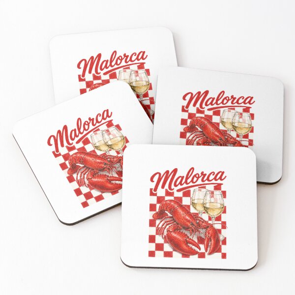 Item preview, Mallorca Coastal Lobster and Wine Mediterranean Artwork designed and sold by Backsay.
