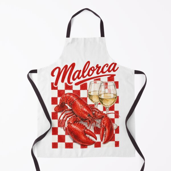 Item preview, Mallorca Coastal Lobster and Wine Mediterranean Artwork designed and sold by Backsay.