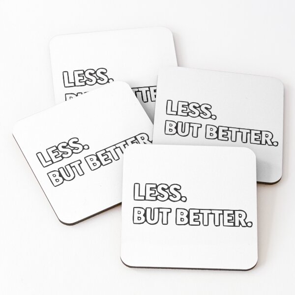 Item preview, Less. But Better. | Minimalist Typography Motivational Design designed and sold by FAFshop.