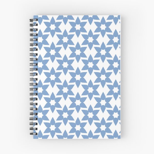 Item preview, Dark pastel blue & white flowers designed and sold by Mint + Midnight.
