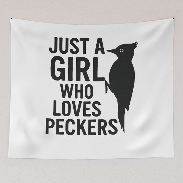 Item preview, Just A Girl Who Loves Peckers Woodpecker Birdwatcher Woman designed and sold by SofenArt.