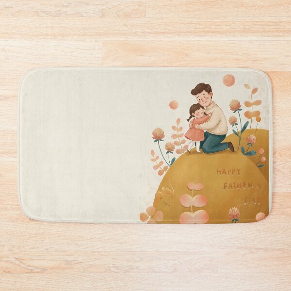 Item preview, Happy Father's Day Father Daughter Hug Illustration | Cute Family Love Art designed and sold by Lu7u.