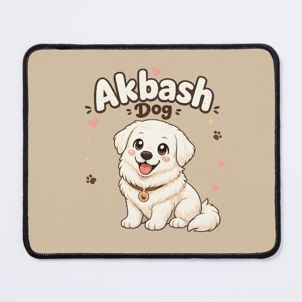 Item preview, Akbash Dog Cute Kawaii Puppy Illustration designed and sold by blankTeeShirt.