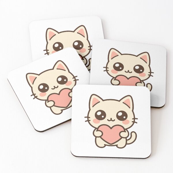 Item preview, Cute Kawaii Cat Heart designed and sold by Tom-Riley.