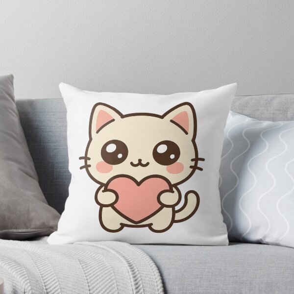 Item preview, Cute Kawaii Cat Heart designed and sold by Tom-Riley.