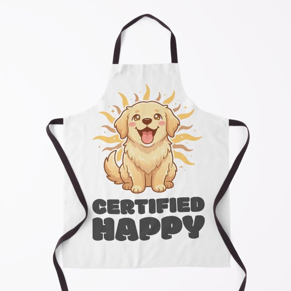 Item preview, Golden Retriever Certified Happy designed and sold by GlitchedTees.