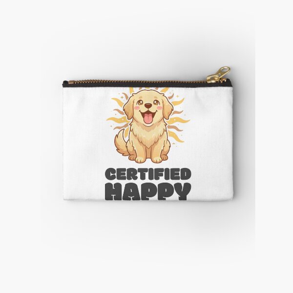Item preview, Golden Retriever Certified Happy designed and sold by GlitchedTees.