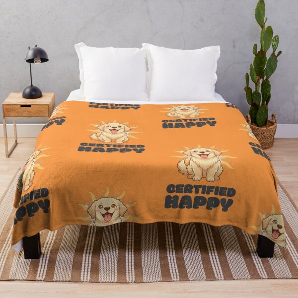 Item preview, Golden Retriever Certified Happy designed and sold by GlitchedTees.