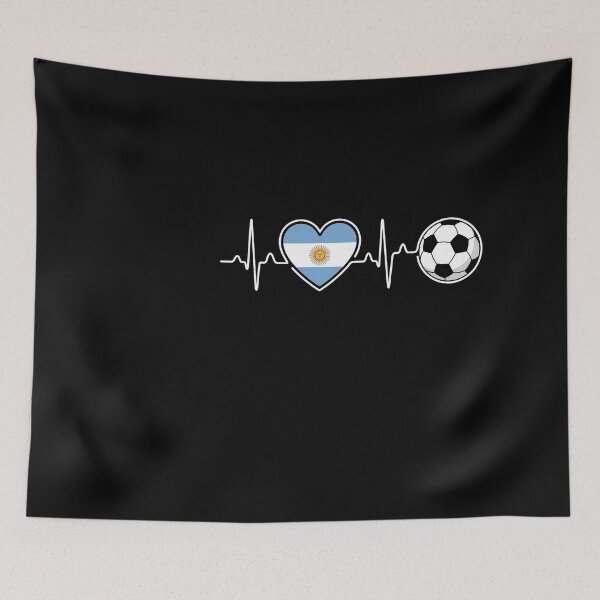 Item preview, Argentina Soccer Heartbeat Flag Pulse Football Fan Love designed and sold by longngusuc.