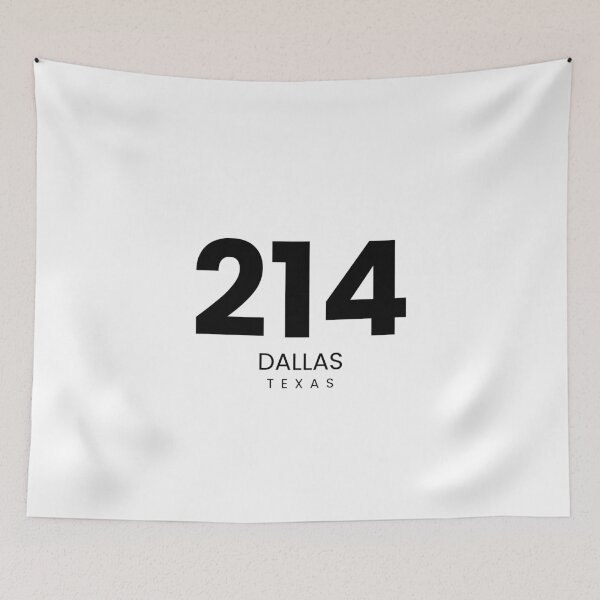 Item preview, 214 Dallas Texas Minimalist Area Code designed and sold by Paper Drip.