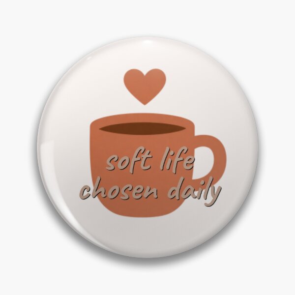 Item preview, Soft Life Chosen Daily – Mindfulness Affirmation Minimalist Design designed and sold by CosmicQuietLab.