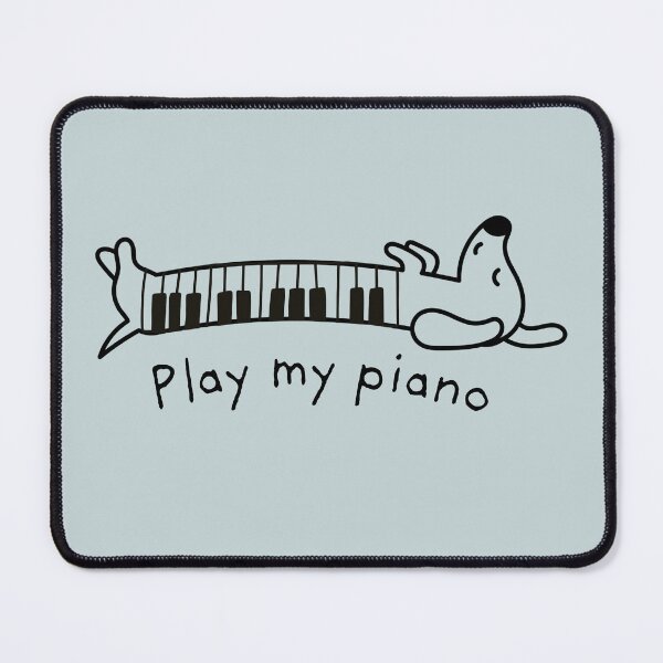 Item preview, Play my piano sausage dog designed and sold by InkRiot Studios.