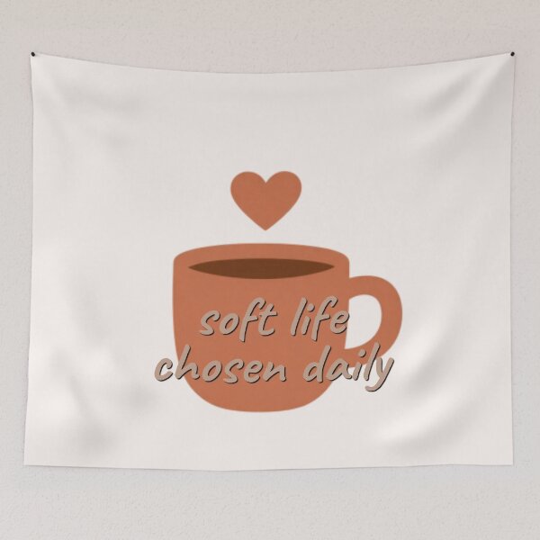 Item preview, Soft Life Chosen Daily – Mindfulness Affirmation Minimalist Design designed and sold by CosmicQuietStudio.