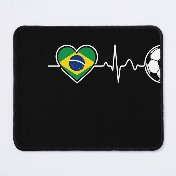 Item preview, Brazil Soccer Heartbeat Football Fan World Cup Love designed and sold by longngusuc.