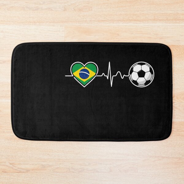 Item preview, Brazil Soccer Heartbeat Football Fan World Cup Love designed and sold by longngusuc.