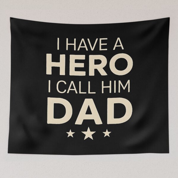 Item preview, I Have A Hero I Call Him Dad Father's Day Gift Best Dad Son Daughter designed and sold by SofenArt.