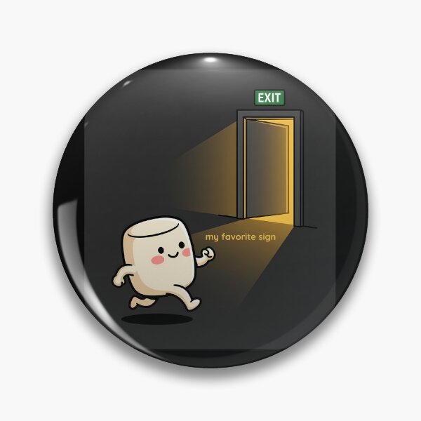 Item preview, My Favorite Sign Exit Sign Funny Sarcastic Introvert Humor designed and sold by how-is-design.